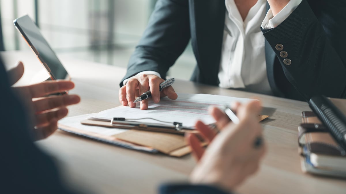 Business people collaborating in a modern office environment